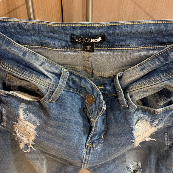 DENIM RIPPED JEANS - Picture 4 of 7